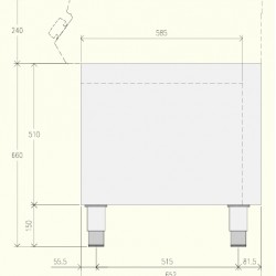 EN071B0 - Ντουλάπι με ουδέτερη ανοιχτή βάση - Top Line