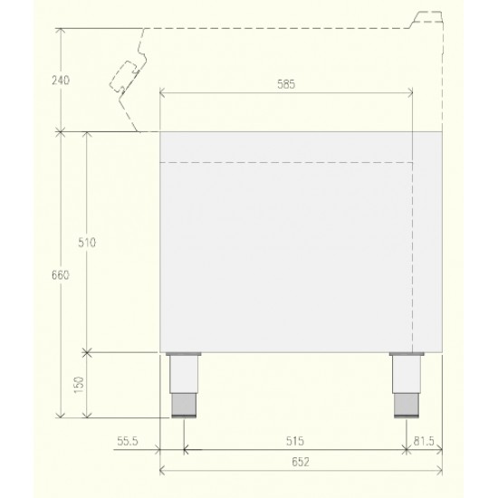 EN071B0 - Ντουλάπι με ουδέτερη ανοιχτή βάση - Top Line