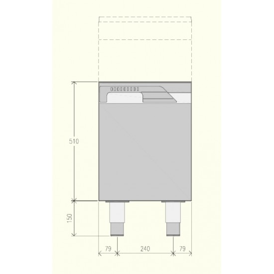 EN071BA - Ντουλάπι ουδέτερης βάσης με αρθρωτή πόρτα - Top Line