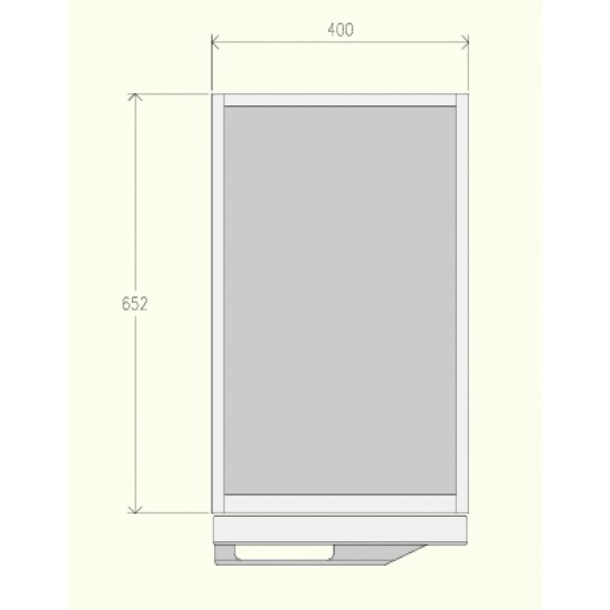 EN071BA - Ντουλάπι ουδέτερης βάσης με αρθρωτή πόρτα - Top Line