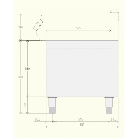 EN072B0 - Ντουλάπι ουδέτερης ανοιχτής βάσης - Top Line