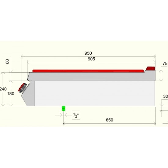 TPG93T0 - Εστία μαγειρέματος αερίου με 2 καυστήρες
