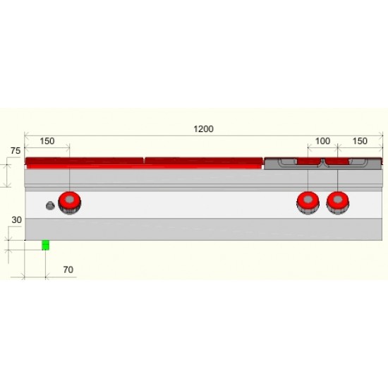 TPG93T0 - Εστία μαγειρέματος αερίου με 2 καυστήρες