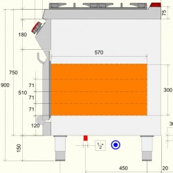 FEG72M0 - Φούρνος αερίου με 4 ερμητικούς καυστήρες
