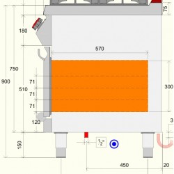 FEE72M0 - Ηλεκτρικός φούρνος με 4 ερμητικούς καυστήρες 