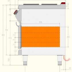 PEE72MA - Ηλεκτρική κουζίνα-φούρνος 4 ματιών