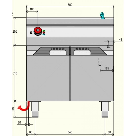BME72M0 - Πλήρες ηλεκτρικό Bain-Marie