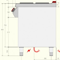 PE072M0 - Ηλεκτρική κουζίνα 4 ματιών