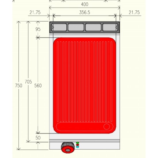 FTE71MD - Ηλεκτρική κουζίνα τηγανίσματος μονής πλάκας
