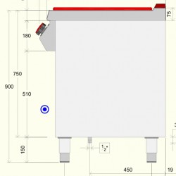 TPG71M0 - Εστία μαγειρέματος αερίου σε ανοιχτό ουδέτερο στοιχείο