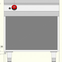 TPG72MB - Εστία μαγειρέματος αερίου με αρθρωτές πόρτες