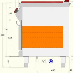 TPG72ME - Εστία μαγειρέματος αερίου με 2 καυστήρες και φούρνο αερίου