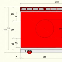 TPG73M0 - Εστία μαγειρέματος αερίου με 2 καυστήρες 