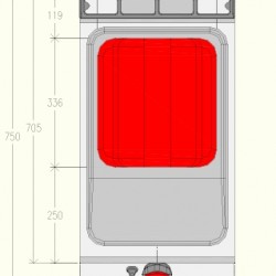 FRG71M0 - Φριτέζα αερίου ενος μπολ