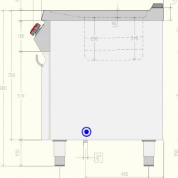 FRG72M0 - Φριτέζα αερίου 2 μπολ