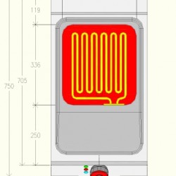 FRE71MC - Ηλεκτρική φριτέζα μονού μπολ