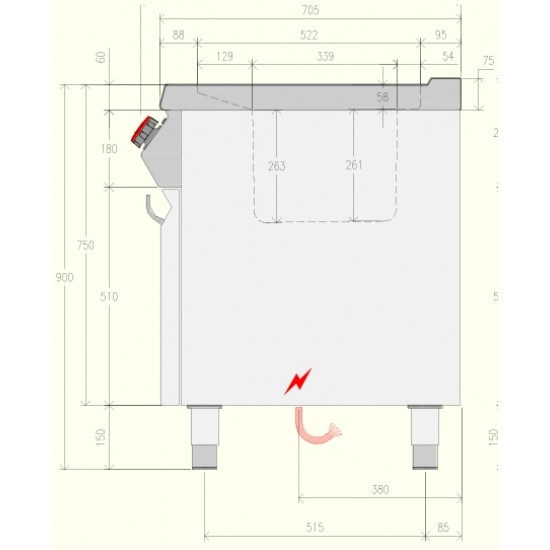 FRE71MD - Ηλεκτρική φριτέζα με 2 μπολ