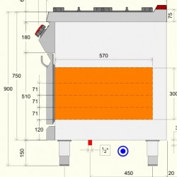 TPG73ME - Εστία μαγειρέματος αερίου με 4 καυστήρες φούρνο και ντουλάπι