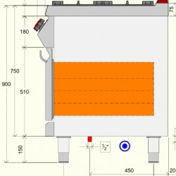 TPG73MB - Εστία μαγειρέματος αερίου με 2 καυστήρες φούρνο και ντουλάπι