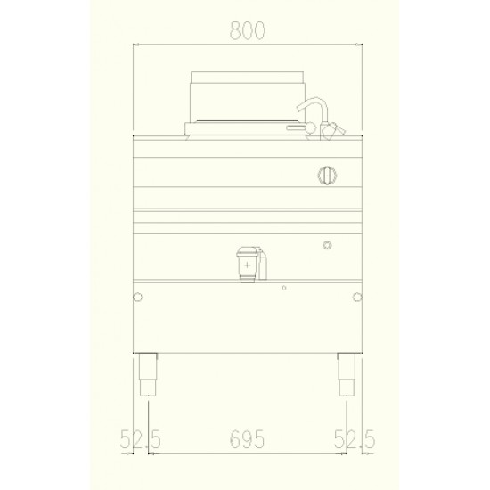 PNG72MD - Κατσαρόλα αερίου με άμεση θέρμανση