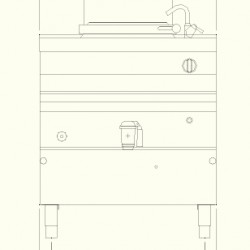 PNG72MI - Κατσαρόλα αερίου με έμμεση θέρμανση