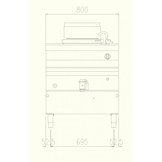 PNG72MI - Κατσαρόλα αερίου με έμμεση θέρμανση