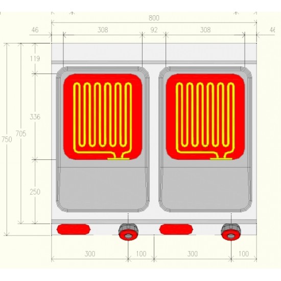 FRE72MF - Ηλεκτρική φριτέζα με 2 μπολ και ηλεκτρονικό έλεγχο
