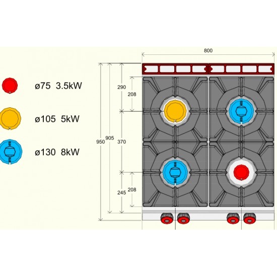 FAG92M0 - Επαγγελματικός φούνος αερίου