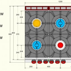 FAE93MM - Επαγγελματική ηλεκτρική κουζίνα