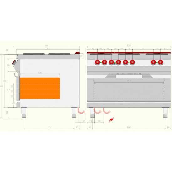 PEE92M0 - Επαγγελματικός ηλεκτρικός φούρνος