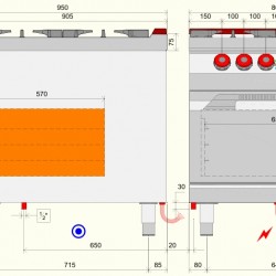 FEE92M0 - Επαγγελματικός ηλεκτρικός φούρνος