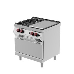 TPG72ME - Εστία μαγειρέματος αερίου με 2 καυστήρες και φούρνο αερίου