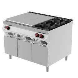 TPG93MA - Επαγγελματική εστία μαγειρέματος αερίου με αρθρωτή πόρτα