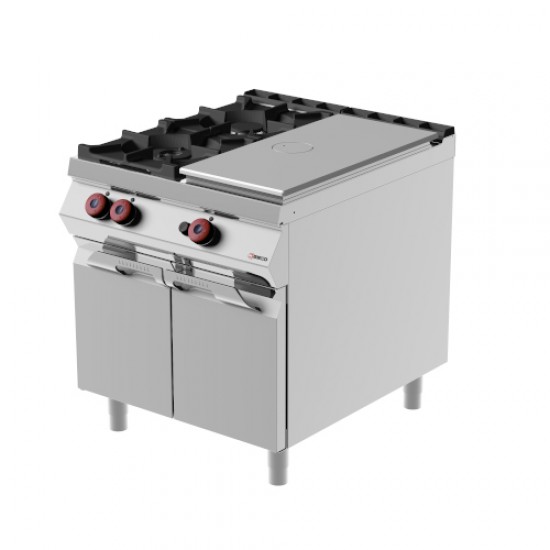 TPG92MD - Επαγγελματική εστία μαγειρέματος αερίου με αρθρωτή π΄όρτα