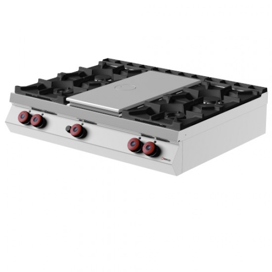 TPG93TC - Εστία μαγειρέματος αερίου με 4 καυστήρες