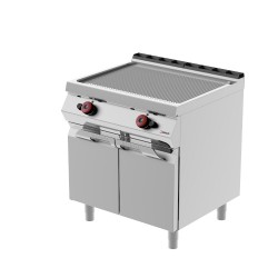 FTG72MH - Κουζίνα τηγανίσματος αερίου διπλής πλάκας με αρθρωτές πόρτες