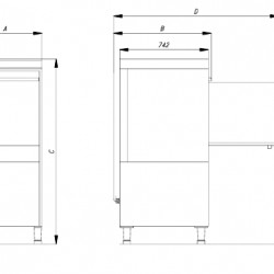Επαγγελματικό πλυντήριο πιάτων PF 90 R 
